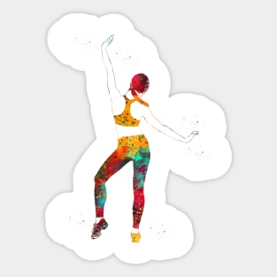 Fitness woman Sticker